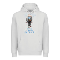 Dove Grey Bernie it's Cold Outside Premium Hoodie - Bettercallsaul