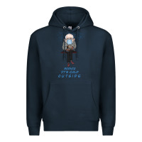 Navy Bernie it's Cold Outside Premium Hoodie - Bettercallsaul
