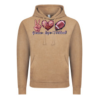 Vintage Coffee peace love football Vintage Hoodie - JahusDesignShop