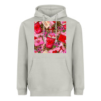 Moon Dust valentines day coffee cups and love letter with xoxo and leopard seaml Heavyweight Hoodie - BundleAndBundleShop