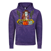 Cloud Purple Fall Cow Vintage Hoodie - CowhideDigitalArt