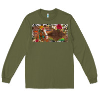 Army Green western turquoise gemstone horse cowhide leopard floral background lic Long Sleeve Tee - Artiststas