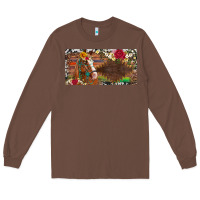 Chestnut western turquoise gemstone horse cowhide leopard floral background lic Long Sleeve Tee - Artiststas