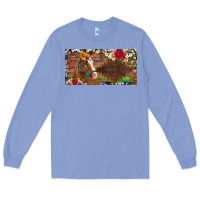 Colony Blue western turquoise gemstone horse cowhide leopard floral background lic Long Sleeve Tee - Artiststas