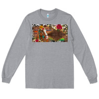 Heather Grey western turquoise gemstone horse cowhide leopard floral background lic Long Sleeve Tee - Artiststas