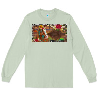 Matcha western turquoise gemstone horse cowhide leopard floral background lic Long Sleeve Tee - Artiststas