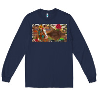 Navy western turquoise gemstone horse cowhide leopard floral background lic Long Sleeve Tee - Artiststas