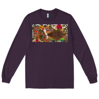 Plum western turquoise gemstone horse cowhide leopard floral background lic Long Sleeve Tee - Artiststas