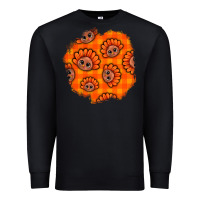 Black Thanksgiving Turkey With Tartan Patch Premium Sweatshirt - BundleAndBundleShop