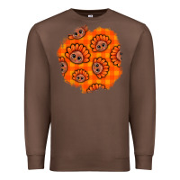 Chestnut Thanksgiving Turkey With Tartan Patch Premium Sweatshirt - BundleAndBundleShop