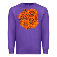 Purple Thanksgiving Turkey With Tartan Patch Premium Sweatshirt - BundleAndBundleShop