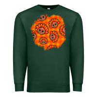 Sports Green Thanksgiving Turkey With Tartan Patch Premium Sweatshirt - BundleAndBundleShop