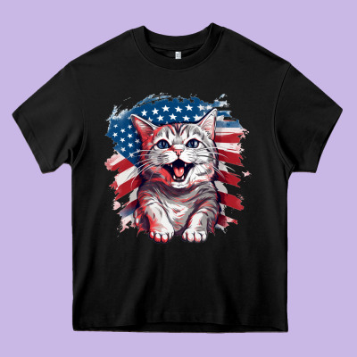 Cat2 Heavy Core Tee Designed By Unal Design