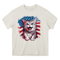 Cream cat2 Heavy Core Tee - Unal Design