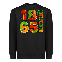 Black 1865 juneteenth Heavyweight Sweatshirt - AdoDesignShop