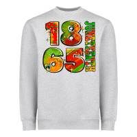 Heather Grey 1865 juneteenth Heavyweight Sweatshirt - AdoDesignShop