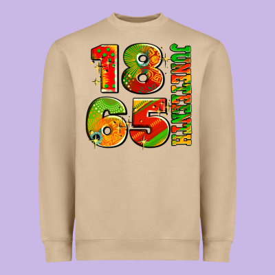 1865 Juneteenth Heavyweight Sweatshirt Designed By Adodesignshop