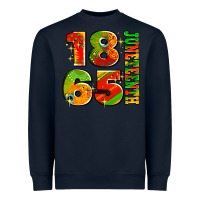 Navy 1865 juneteenth Heavyweight Sweatshirt - AdoDesignShop