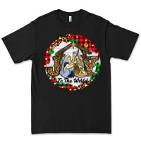 Black Christmas Joy To The World Premium Tee - RanaPortraitStore