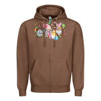Chestnut easter gnomies Zipper Hoodie - MaliasSmallBusiness