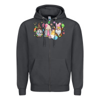 Smoke easter gnomies Zipper Hoodie - MaliasSmallBusiness
