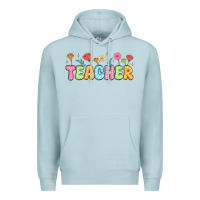 Blue Mist custom teacher flowers Premium Hoodie - JahusDesignShop