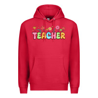 Cardinal custom teacher flowers Premium Hoodie - JahusDesignShop