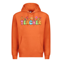 Carrot custom teacher flowers Premium Hoodie - JahusDesignShop