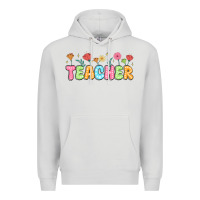 Dove Grey custom teacher flowers Premium Hoodie - JahusDesignShop