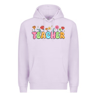 Lilac custom teacher flowers Premium Hoodie - JahusDesignShop