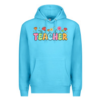 Ocean Blue custom teacher flowers Premium Hoodie - JahusDesignShop