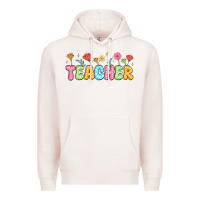 Pale Pink custom teacher flowers Premium Hoodie - JahusDesignShop