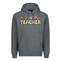 Rock custom teacher flowers Premium Hoodie - JahusDesignShop