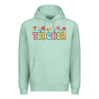 Seafoam custom teacher flowers Premium Hoodie - JahusDesignShop