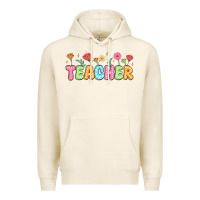 Tofu custom teacher flowers Premium Hoodie - JahusDesignShop