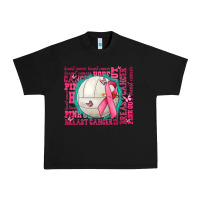 Black pink out breast cancer volleyballs Urban Heavy Tee - AdoDesignShop
