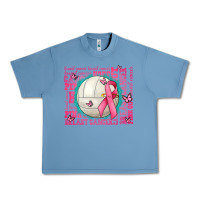 Pebble Blue pink out breast cancer volleyballs Urban Heavy Tee - AdoDesignShop