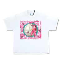 White pink out breast cancer volleyballs Urban Heavy Tee - AdoDesignShop