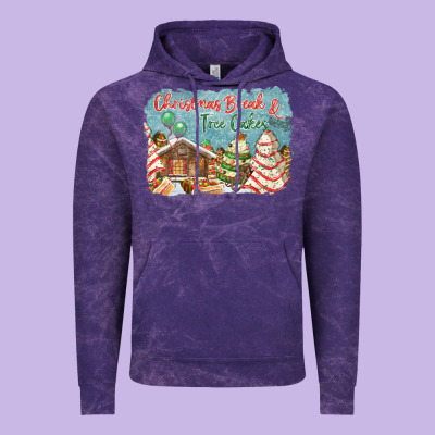 Christmas Break And Tree Cakes Vintage Hoodie Designed By Fadigitalartstudio
