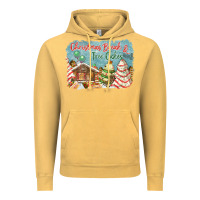 Vintage Mustard christmas break and tree cakes Vintage Hoodie - FaDigitalArtStudio
