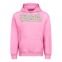 Fuchsia Pink retro smiley faces Urban Hoodie - TumblerDesignByShophia