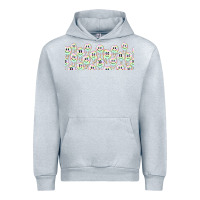 Heather Grey retro smiley faces Urban Hoodie - TumblerDesignByShophia