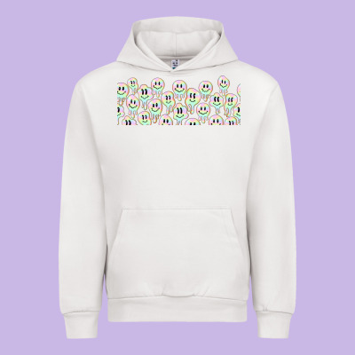 Retro Smiley Faces Urban Hoodie Designed By Tumblerdesignbyshophia