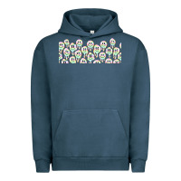 Pigment Midnight Navy retro smiley faces Urban Hoodie - TumblerDesignByShophia