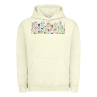 Pigment Pistachio retro smiley faces Urban Hoodie - TumblerDesignByShophia