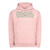 Pigment Salmon retro smiley faces Urban Hoodie - TumblerDesignByShophia