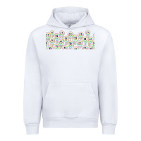 White retro smiley faces Urban Hoodie - TumblerDesignByShophia