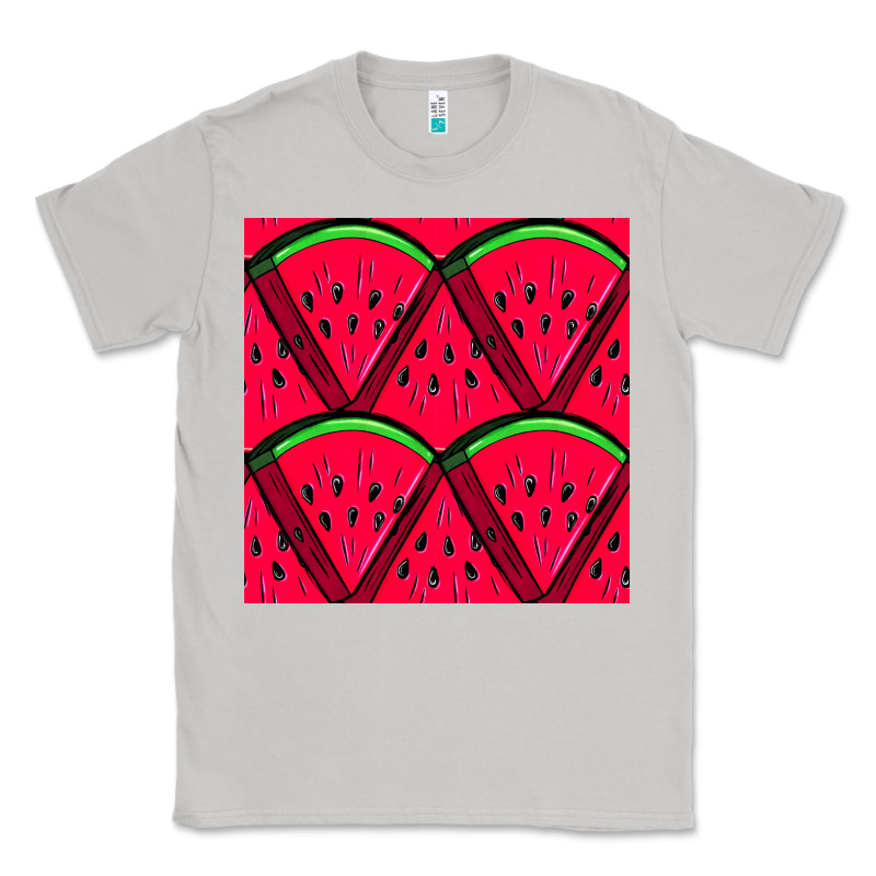 Watermelon Slices Seamless Pattern Classic Tee by BundleAndBundleShop | Teevron