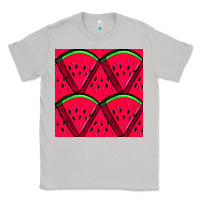Moon Dust Watermelon Slices Seamless Pattern Classic Tee - BundleAndBundleShop