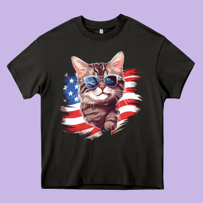 Cat2 Heavy Core Tee Designed By Unal Design
